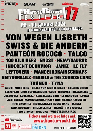 Plakat Huette Rockt 2024